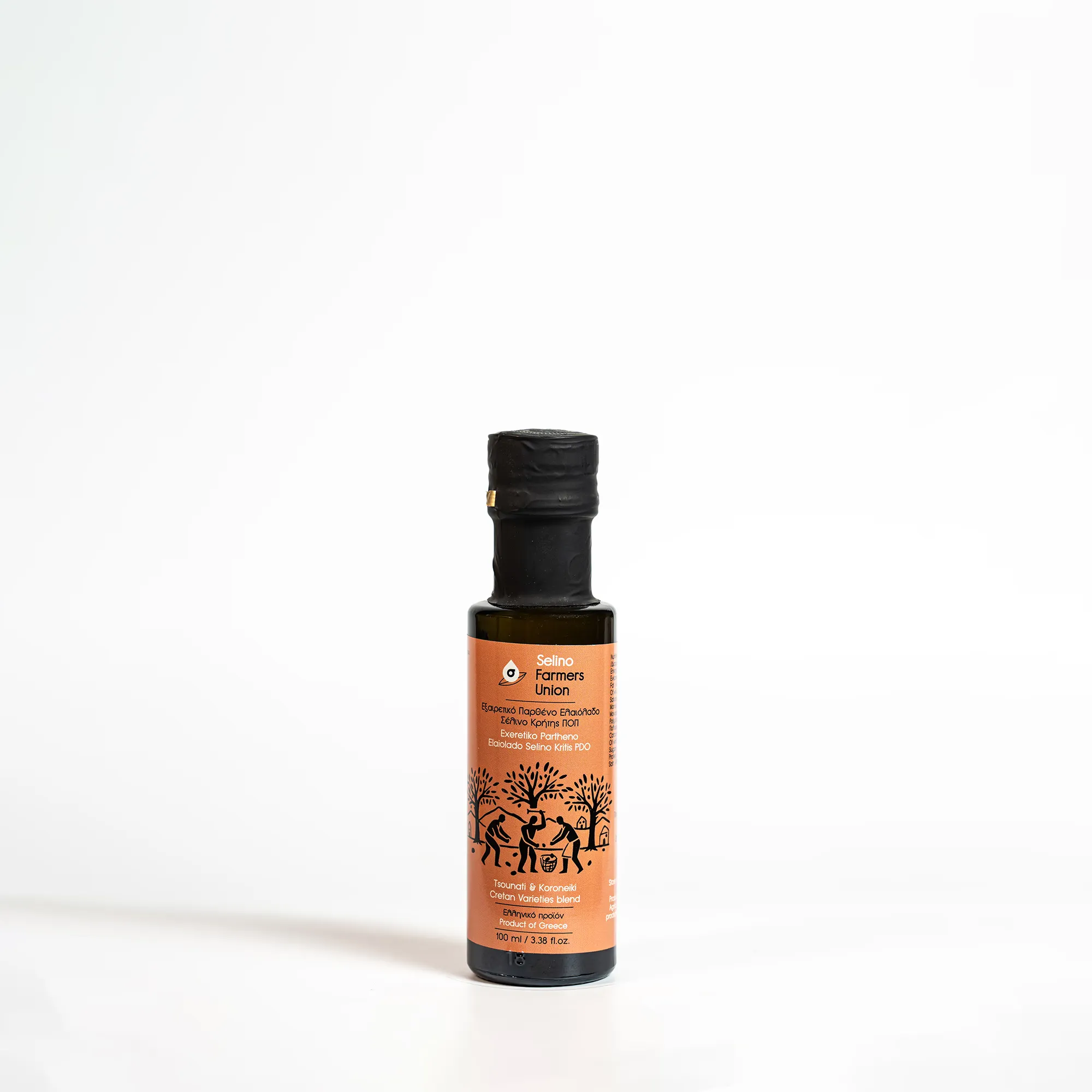 “Exeretiko Partheno Eleolado Selino Kritis” PDO Extra Virgin Olive Oil — Glass 100ml