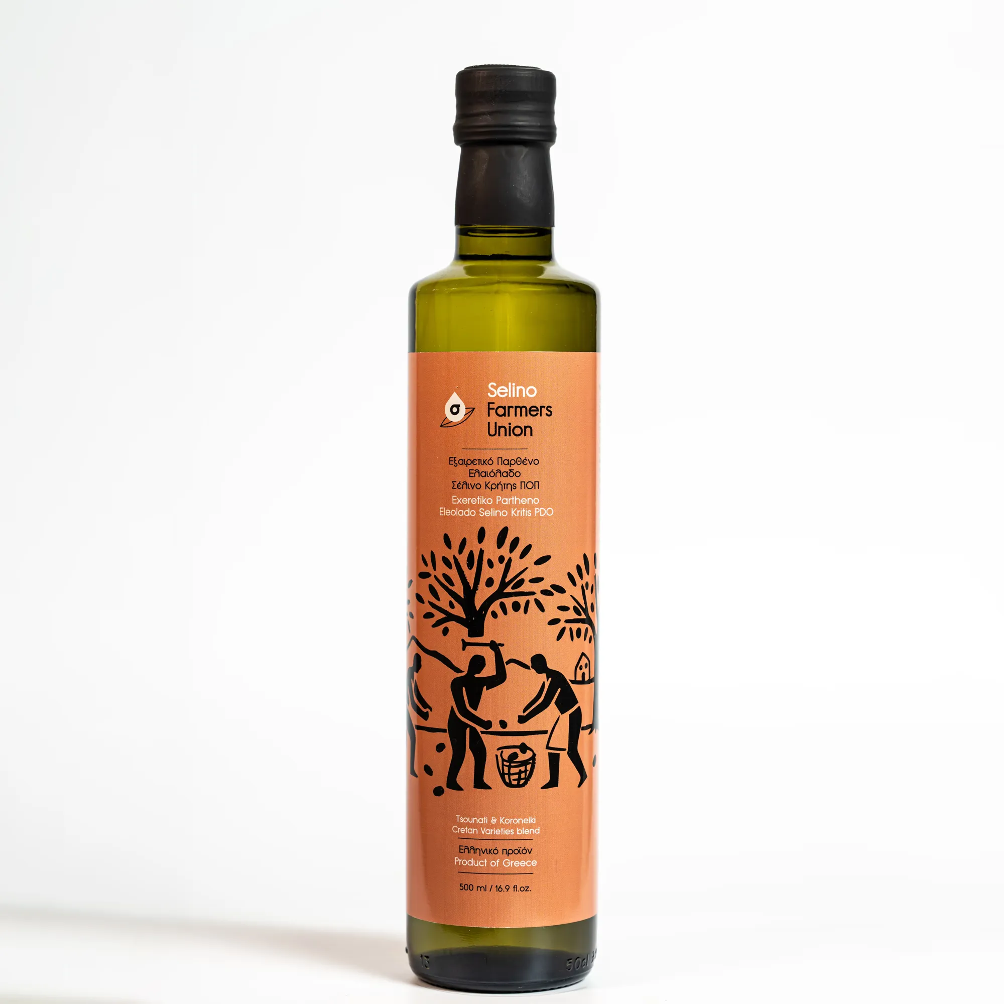 “Exeretiko Partheno Eleolado Selino Kritis” PDO Extra Virgin Olive Oil — Glass 500ml